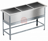 Ванна моечная трехсекционная "Бизнес" ВМБ 1800/703 фото